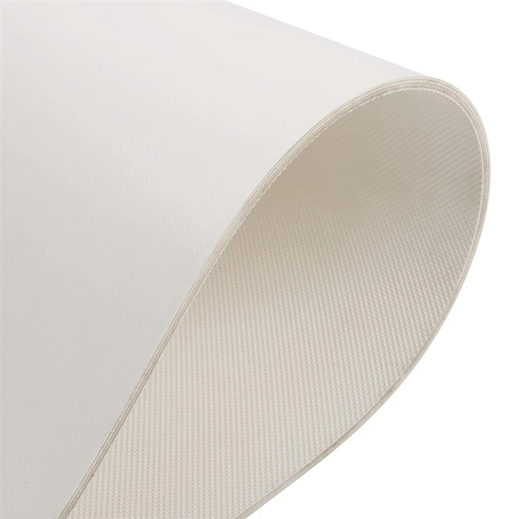White 5.0MM Smooth Diamond PVC Conveyor Belt White 5.0MM Smooth Diamond PVC Conveyor Belt